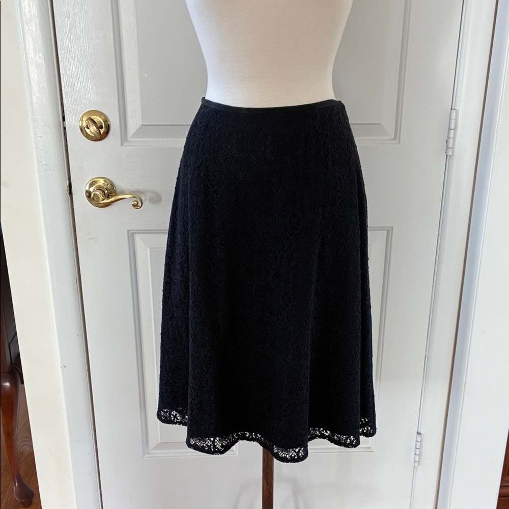 Like-new Vintage cotton lined lace A-line Made in USA skirt